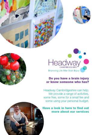 Headway Cambridgeshire Leaflet 2014